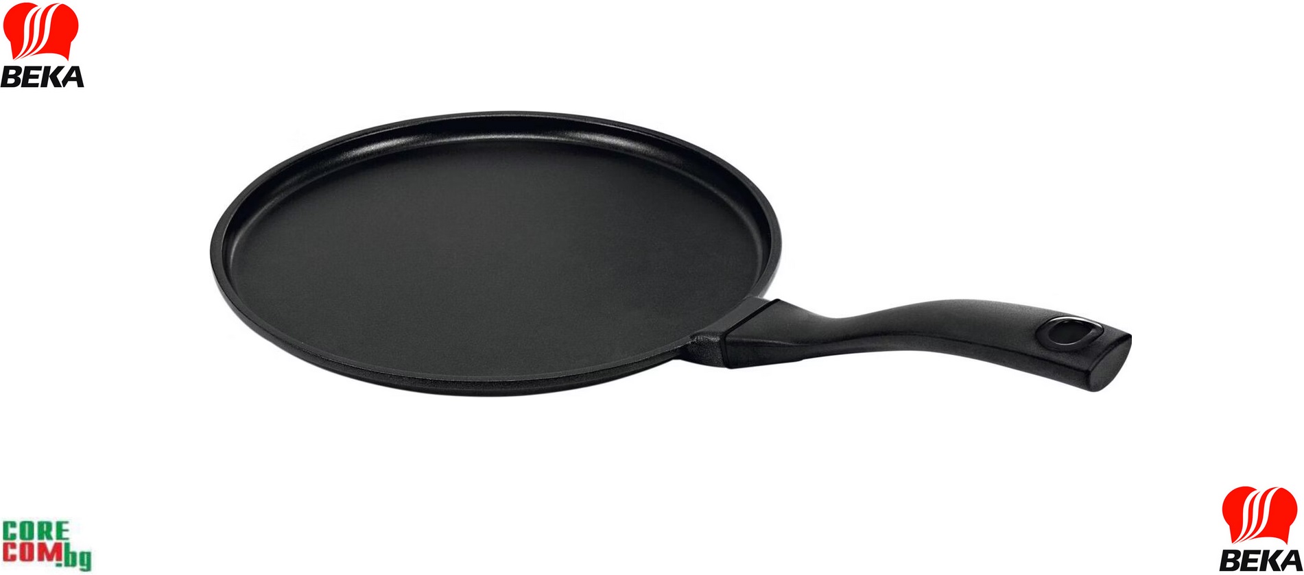 BEKA Energy non-stick pancake pan 25 x 2 cm, Висококачествен тиган за палачинки, изработен от лят алуминий, подходящ за печене на всички видове готварски печки, размер: 25 x 2 cм, BEKA "Energy"