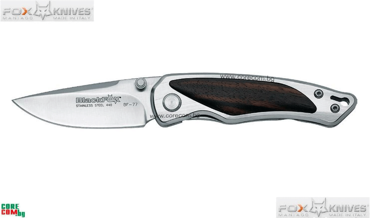 Black Fox Pocket Knife, Фунционален и качествен сгъваем нож, подходящ за ежедневно носене, ножът е изработен от стомана 440A, подходящ за всички дейности на открито и за ежедневно носене, размер на острието: 6.0 см. / 3 мм, Black Fox Pocket Knife