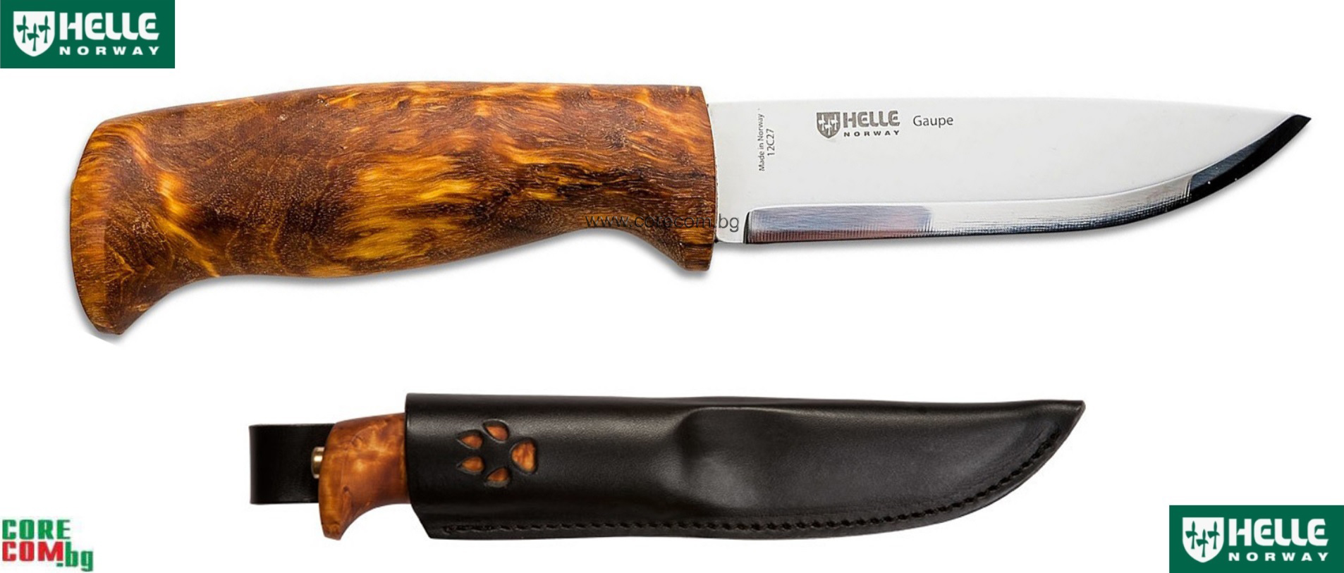 Helle "GAUPE" traditional Outdoor knives, longer blade 10.5 sm, Качествен и традиционен Скандинавски нож, подходящ за къмпинг, туризъм и лов, размер на острието: 10.5 см, Хеле Норвегия, Безплатна доставка в България!