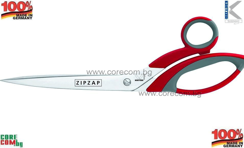 KRETZER SOLINGEN ZipZap, household & paper scissors 88325, Прецизно изработена ножица, подходяща за рязане на тапети, хартия или като универсална домакинска ножица, размер на режещата част: 14 см., КРЕТЦЕР СОЛИНГЕН ZipZap 88325