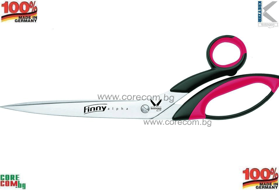 KRETZER SOLINGEN Finny, household & paper scissors 78225, Прецизно изработена ножица, подходяща за рязане на тапети, хартия или като универсална домакинска ножица, размер на режещата част: 14 см., КРЕТЦЕР СОЛИНГЕН Finny 78225