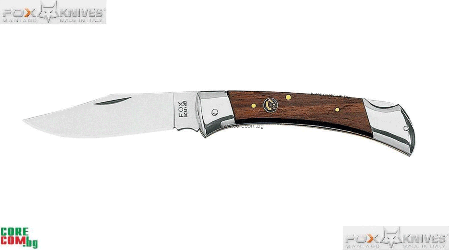 Black Fox Pocket Knife, Качествен и фунционален сгъваем нож, подходящ за ежедневно носене, изработен от неръждаема стомана 420C и е подходящ за всички дейности на открито и за ежедневно носене, размер на острието: 9.5 см. / 3 мм, Black Fox Pocket Knife
