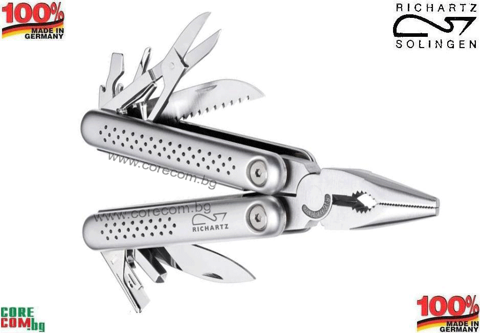 RICHARTZ SOLINGEN GERMANY, STRUKTURA CLASSIC TOOL, Мултифункционален инструмент - Мултитул с 12 различни функции, РИХАРДС СОЛИНГЕН STRUKTURA classic tool