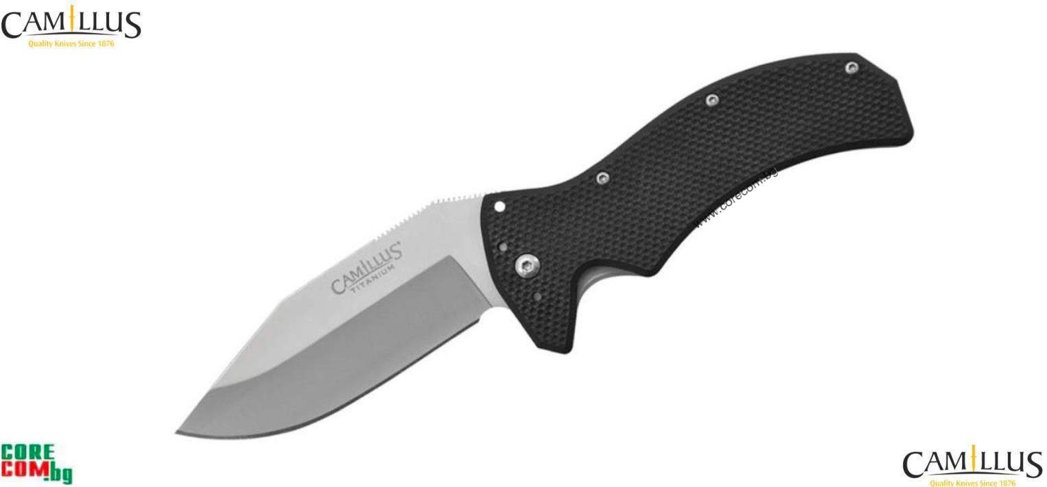 Camillus Morph Flipper Knife, Висококачествен туристически нож със сгъваемо острие, изработен от неръждаема стомана "AUS-8", подходящ за къмпинг и туризъм, размер на острието: 7.6см., Camillus "Morph"