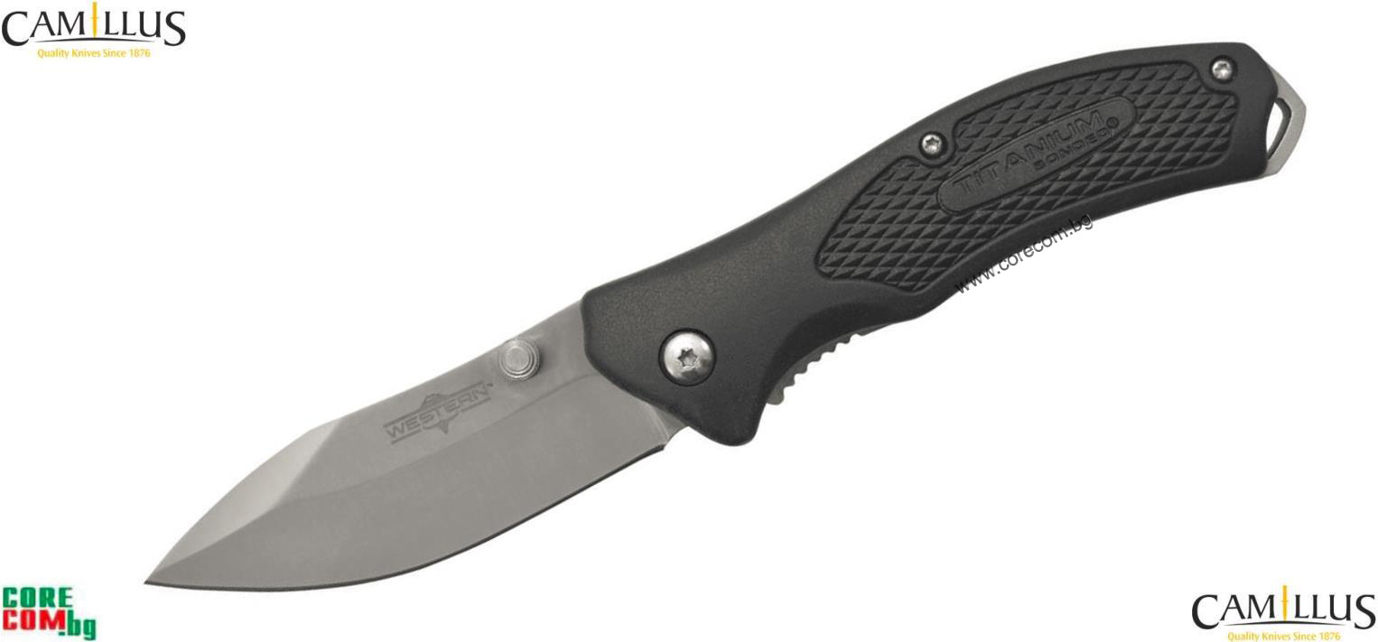 Camillus Blactrax 8" Folding Knife, Висококачествен туристически нож със сгъваемо острие, изработен от неръждаема стомана "420", подходящ за къмпинг и туризъм, размер на острието: 7.6см., Camillus "Blactrax 3"