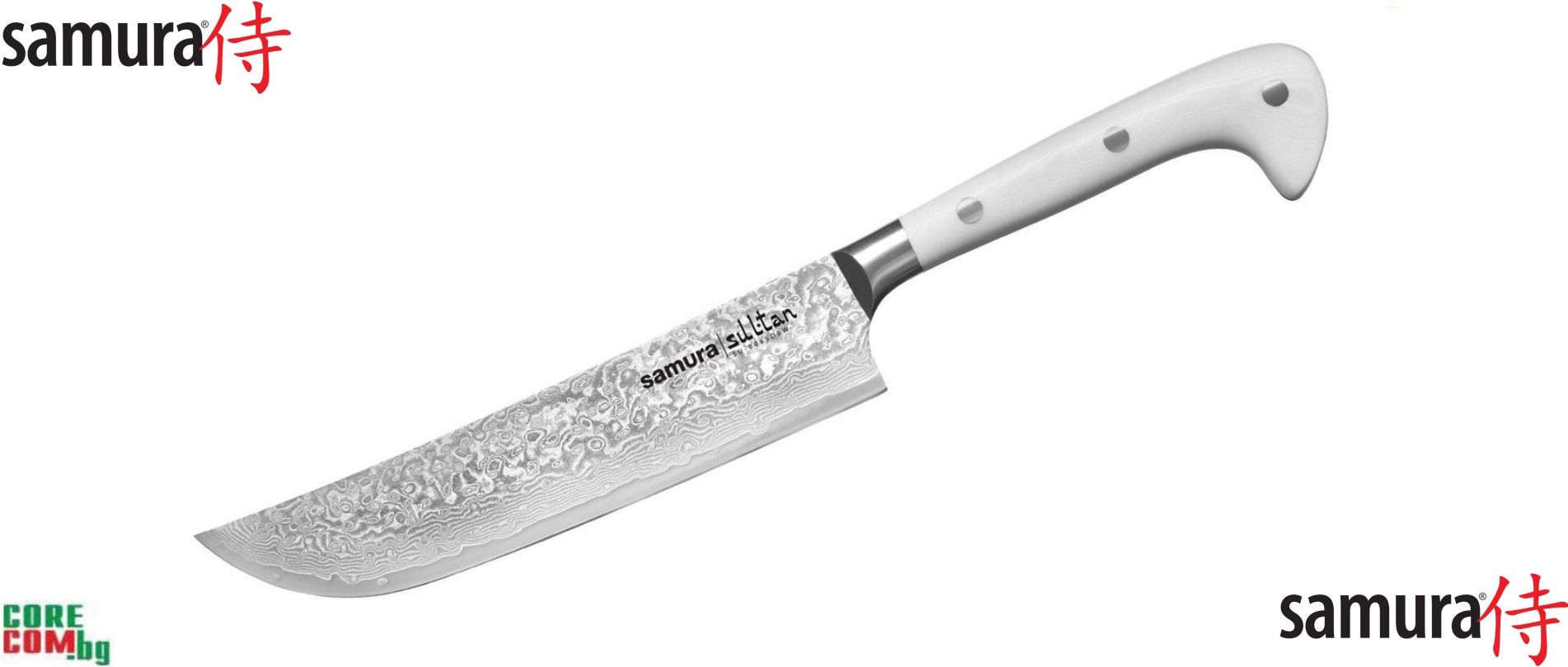 Samura "SULTAN Pichak" Chef’s Knife 16.5cm, 67 layers, Професионален кухненски нож, изработен от Дамаска стомана 67 слоя, размер на острието: 16.5 см, Самура Япония, Безплатна доставка в България!