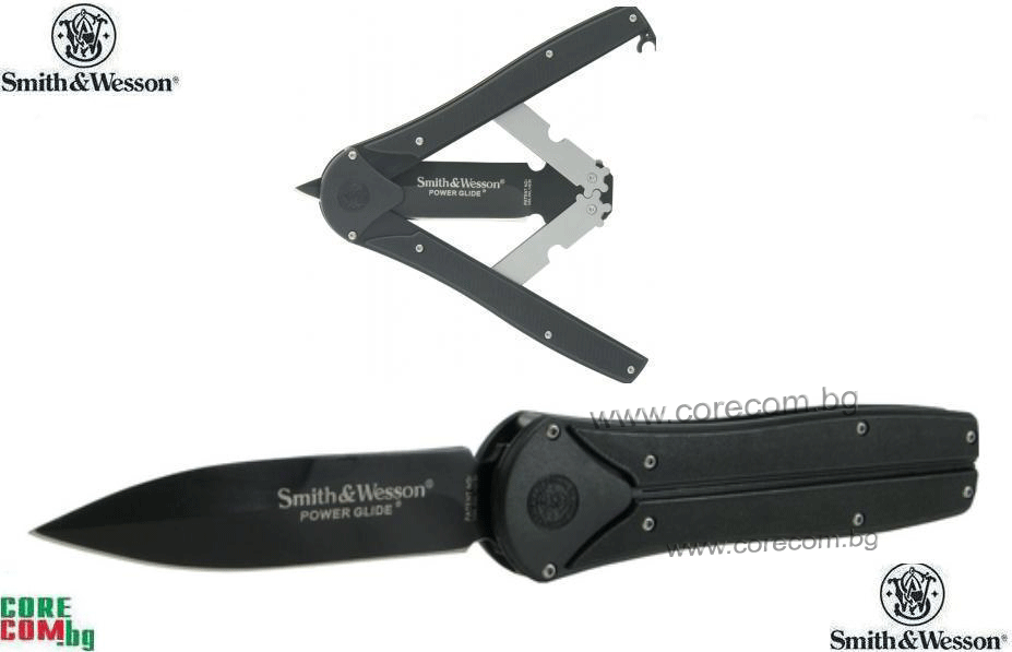 Smith and Wesson knives Power Glide® SWPGB, Тактически сгъваем нож с право острие, размер на острието: 9.9 см., Смит и Уесън Power Glide® SWPGB