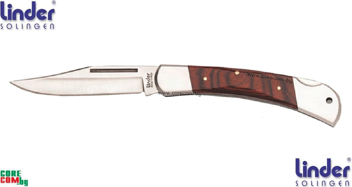 Linder Solingen "Lock back knife", Качествен сгъваем нож, ножът е подходящ за къмпинг, туризъм и лов, размер на острието: 10 см, Линдер Солинген Германия