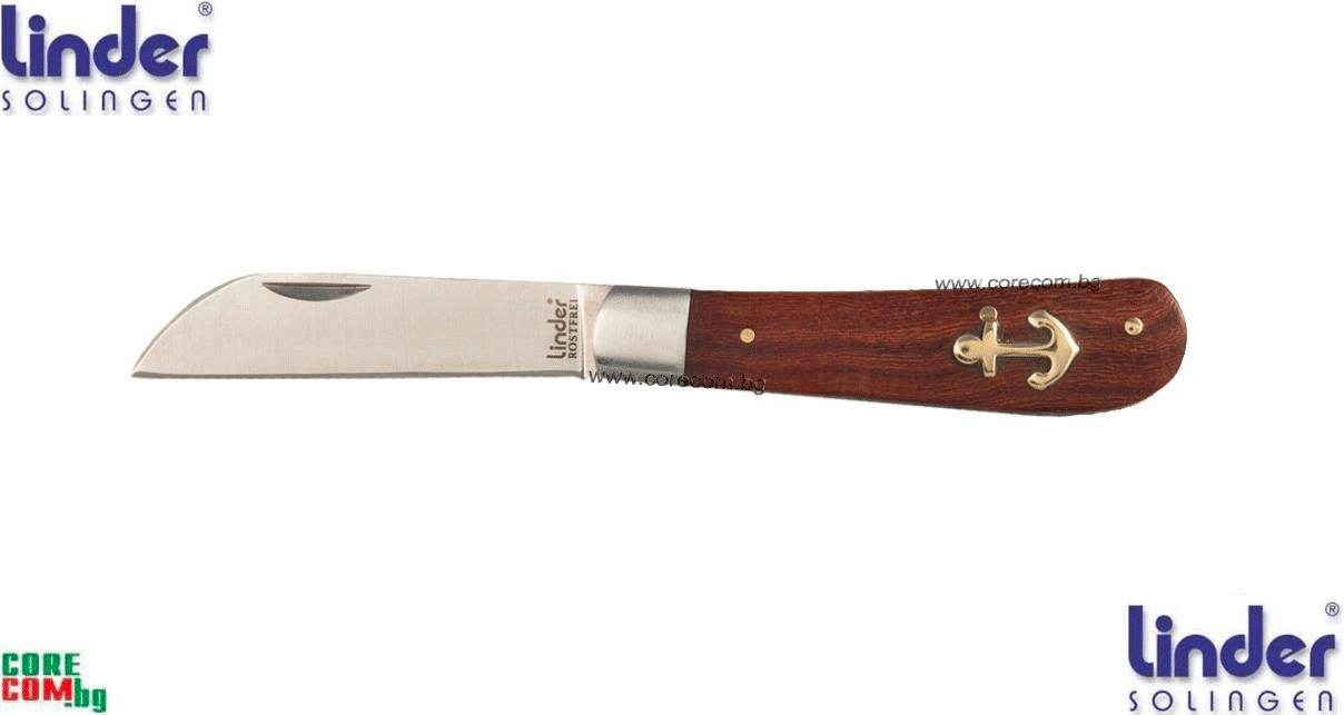 Linder Solingen "Anchor Knife", Качествен сгъваем нож, ножът е подходящ за къмпинг, туризъм и лов, размер на острието: 7 см, Линдер Солинген Германия