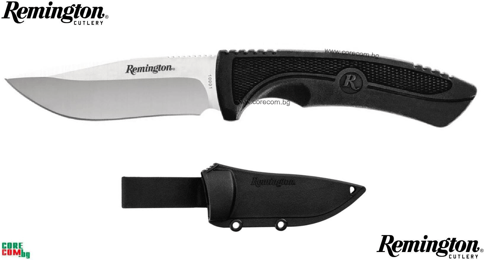 Remington Sportsman Fixed Blade, Класически ловен нож, подходящ за къмпинг и туризъм, размер на острието: 11.2 см, Ремингтън Сащ
