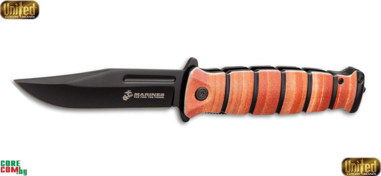 United Cutlery Combat Assisted-Open Folding Knife, Качествен и фунционален сгъваем нож с автоматично отваряне, изработен е от стомана 3Cr13, подходящ за всички дейности на открито и за ежедневно носене, размер на острието: 8.9 см. United Cutlery