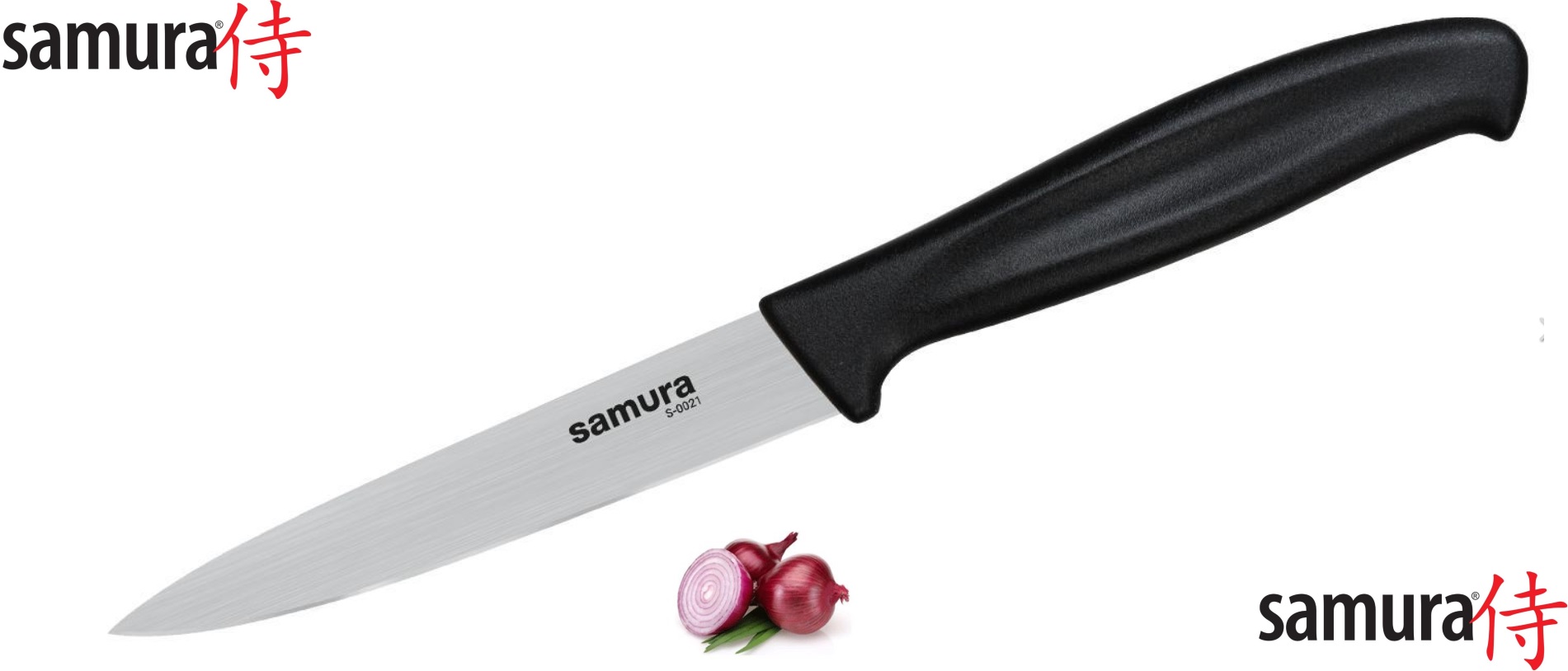 Samura Utility Knife 10.5cm, Висококачествен кухненски нож за плодове, зеленчуци или обща употреба, ножът е изработен от неръждаема японска стомана размер на острието: 10.5 см, Samura Utility Knife